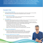 Clinical Resources - Caregiver Checklist